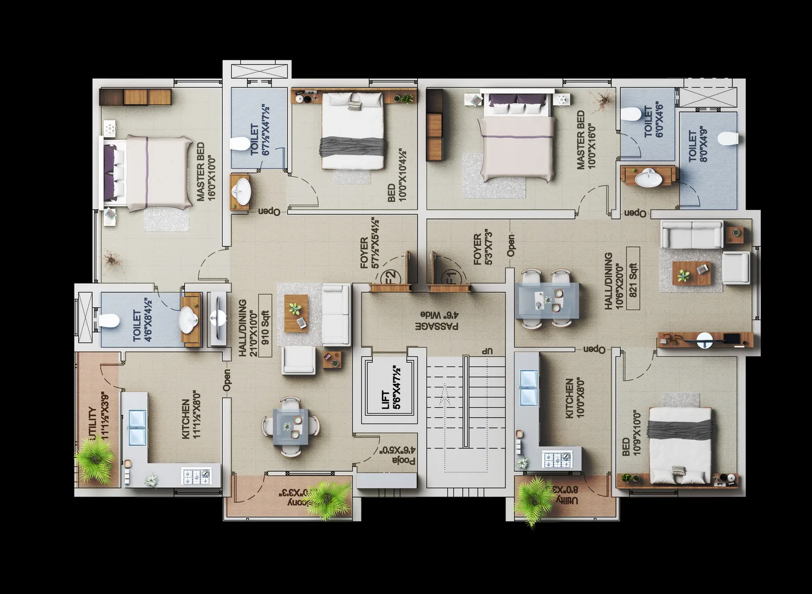 Architectural plan drawing