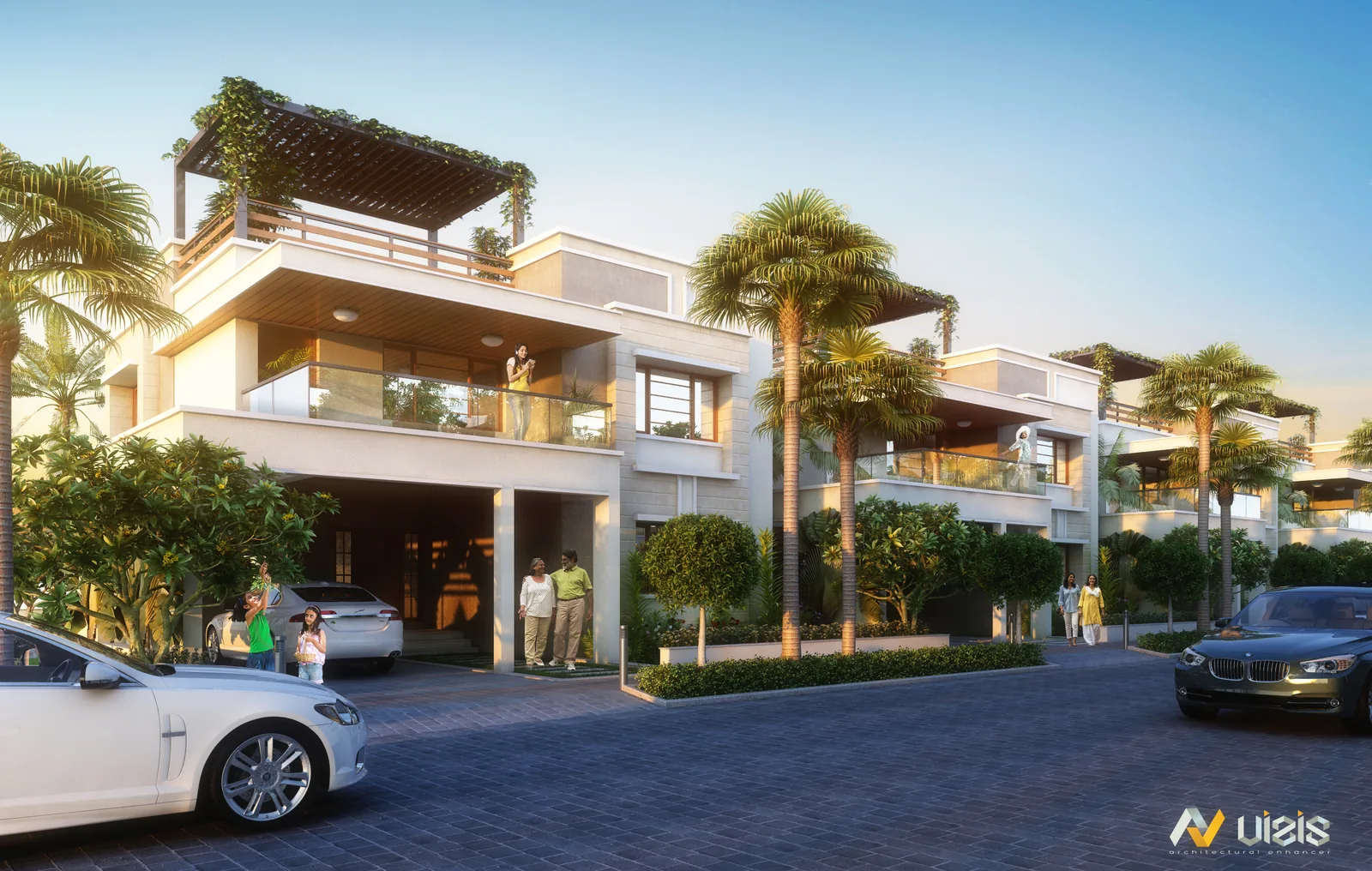 Photoreal residential exterior render